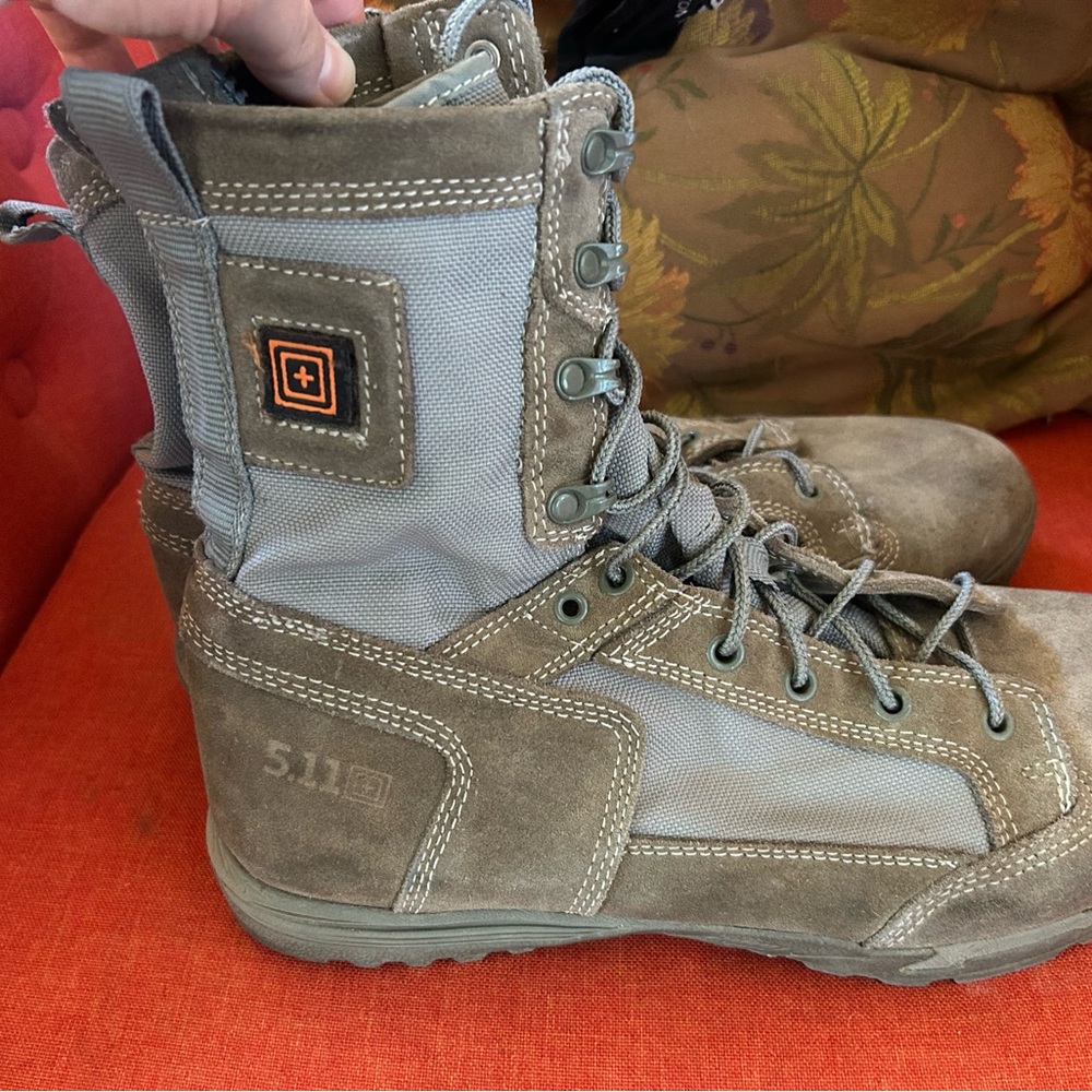 5.11 Tactical Recon Flyweight Boots Grey and Sage Green